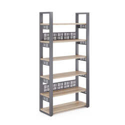 Стеллаж открытый Kobor SO6-60/36 graphite/natural Стеллаж открытый Kobor SO6-60/36 graphite/natural