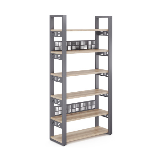 Стеллаж открытый Kobor SO6-80/36 graphite/natural