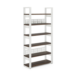 Стеллаж открытый Kobor SO6-120/36 white/charlston