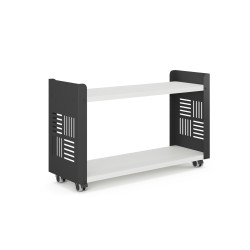 Стеллаж мобильный Kobor SМ2-90/30 black/premium