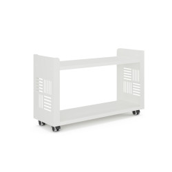 Стеллаж мобильный Kobor SМ2-90/30 white/premium
