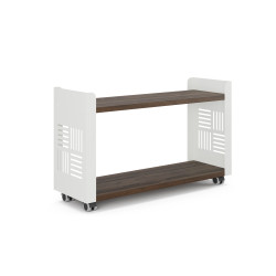 Стеллаж мобильный Kobor SМ2-90/30 white/charlston