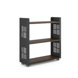 Стеллаж мобильный Kobor SM3-90/30 black/charlston Стеллаж мобильный Kobor SM3-90/30 black/charlston