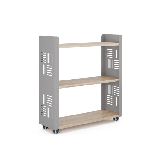 Стеллаж мобильный Kobor SM3-90/30 aluminum/natural Стеллаж мобильный Kobor SM3-90/30 aluminum/natural