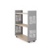 Стеллаж мобильный Kobor SM3-90/30 aluminum/natural Стеллаж мобильный Kobor SM3-90/30 aluminum/natural