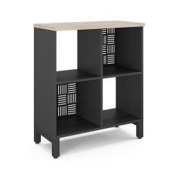 Стеллажная система SQ-2Х2 black/natural