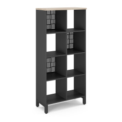 Стеллажная система SQ-4X2 black/natural