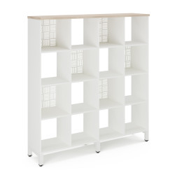 Стеллажная система SQ-4X4 white/natural