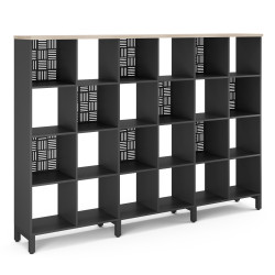 Стеллажная система SQ-4X6 black/natural Стеллажная система SQ-4X6 black/natural