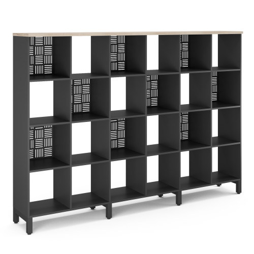 Стеллажная система SQ-4X6 black/natural