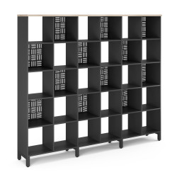 Стеллажная система SQ-5X6 black/natural