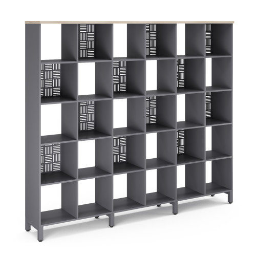 Стеллажная система SQ-5X6 graphite/natural Стеллажная система SQ-5X6 graphite/natural