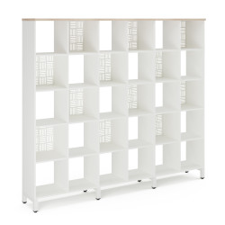 Стеллажная система SQ-5X6 white/natural