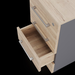 Тумба приставная Kobor TS4-40/80 graphite/natural Тумба приставная Kobor TS4-40/80 graphite/natural