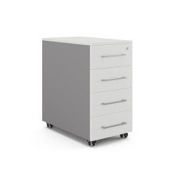 Тумба мобильная Kobor TМ4-40/50 aluminum/premium