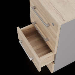 Тумба приставная Kobor TS4-40/70 aluminum/natural Тумба приставная Kobor TS4-40/70 aluminum/natural
