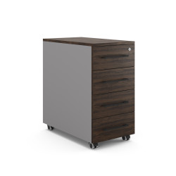 Тумба мобильная Kobor TМ4-40/50 aluminum/charlston