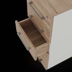Тумба приставная Kobor TS5-40/80 white/natural