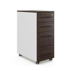 Тумба мобильная Kobor TМ5-40/60 white/charlston