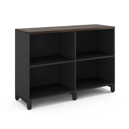 Шкаф открытый Kobor HO/2-120/40/M black/charlston