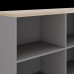 Шкаф открытый Kobor HO/2-120/40/M aluminum/natural