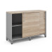Шкаф-купе Kobor HK/2-120/60/M aluminum/natural