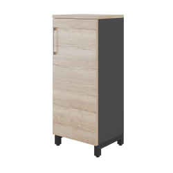 Шкаф распашной Kobor HR/3-45/60/M black/natural Шкаф распашной Kobor HR/3-45/60/M black/natural