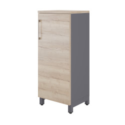 Шкаф распашной Kobor HR/3-45/40/M graphite/natural Шкаф распашной Kobor HR/3-45/40/M graphite/natural