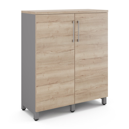 Шкаф распашной Kobor HR/3-90/40/M aluminum/natural Шкаф распашной Kobor HR/3-90/40/M aluminum/natural