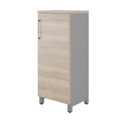 Шкаф распашной Kobor HR/3-45/40/M aluminum/natural Шкаф распашной Kobor HR/3-45/40/M aluminum/natural