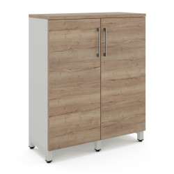 Шкаф распашной Kobor HR/3-90/40/M white/natural Шкаф распашной Kobor HR/3-90/40/M white/natural