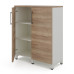Шкаф распашной Kobor HR/3-90/40/M white/natural Шкаф распашной Kobor HR/3-90/40/M white/natural