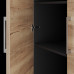 Шкаф распашной Kobor HR/5-90/60/M black/natural