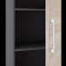 Шкаф распашной Kobor HR/5-45/40/M graphite/natural