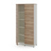 Шкаф распашной Kobor HR/5-90/60/M white/natural