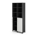 Шкаф распашной Kobor HR/3/3-90/40/M black/premium