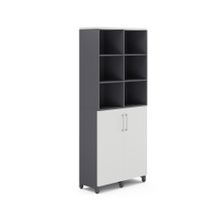 Шкаф распашной Kobor HR/3/3-90/40/M graphite/premium