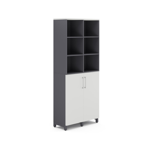 Шкаф распашной Kobor HR/3/3-90/60/M graphite/premium Шкаф распашной Kobor HR/3/3-90/60/M graphite/premium