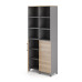 Шкаф распашной Kobor HR/3/3-90/40/M aluminum/natural Шкаф распашной Kobor HR/3/3-90/40/M aluminum/natural