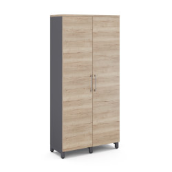 Гардероб распашной Kobor HRG-90/60/M graphite/natural Гардероб распашной Kobor HRG-90/60/M graphite/natural