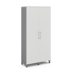 Гардероб распашной Kobor HRG-90/40/M aluminum/premium