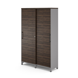 Гардероб-купе Kobor HG-120/40/M aluminum/charlston