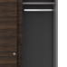 Гардероб-купе Kobor HG-120/40/M aluminum/charlston
