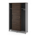 Гардероб-купе Kobor HG-120/60/M aluminum/charlston