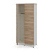 Гардероб распашной Kobor HRG-90/60/M white/natural