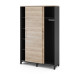 Шкаф-купе гардероб Kobor HKG/5-120/40/M black/natural Шкаф-купе гардероб Kobor HKG/5-120/40/M black/natural