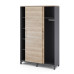 Шкаф-купе гардероб Kobor HKG/5-120/60/M graphite/natural