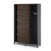 Шкаф-купе гардероб Kobor HKG/5-120/60/M graphite/charlston