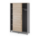 Шкаф-купе гардероб Kobor HKG/5-120/40/M aluminum/natural Шкаф-купе гардероб Kobor HKG/5-120/40/M aluminum/natural