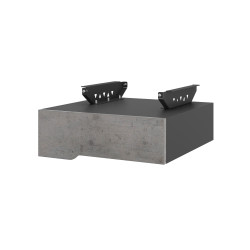 Тумба подвесная на 1 ящик Kobor T-1 black/chicago